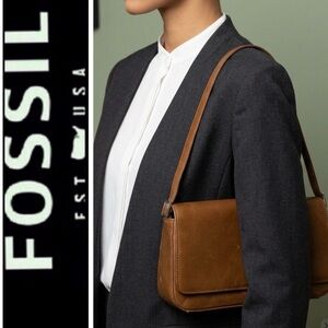 Fossil Leather Shoulder Bag